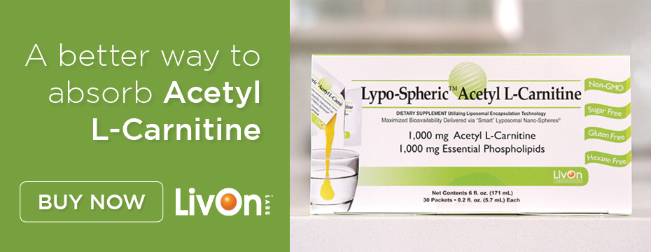 a better way to absorb acetyl l-carnitine with a buy now button and photo of lypo-spheric acetyl l-carnitine carton